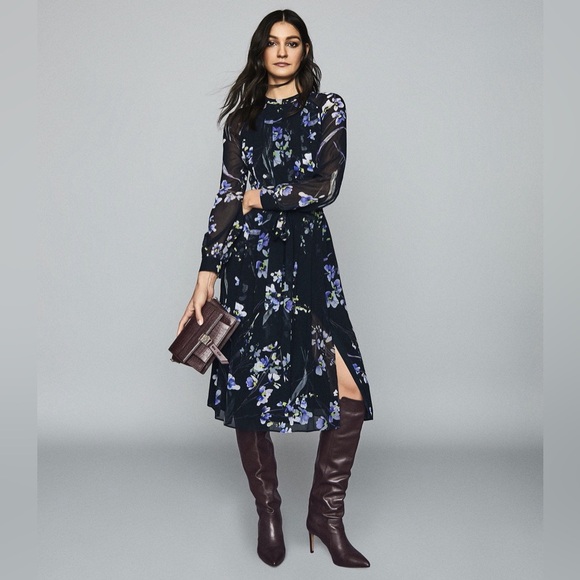 Reiss Dresses & Skirts - Reiss Hetty Floral MIDI Dress 4